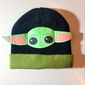 The Mandalorian Grogu, or Baby Yoda child's Beanie.